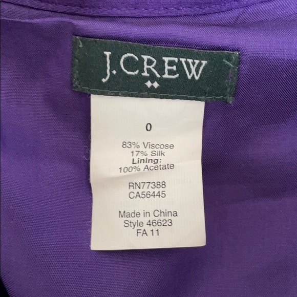 JCREW Purple Pleated Skirt - Picture 3 of 5